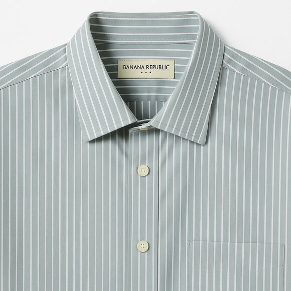 Banana Republic Classic Fit 100% Cotton Striped Dress Shirt – Men’s Large 16-16. - Picture 6 of 8